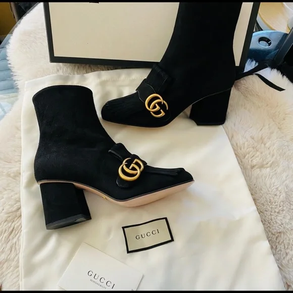 New authentic Gucci Marmont 75 boots - Picture 2 of 5